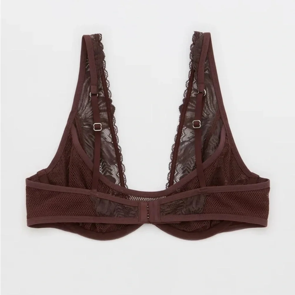 Aerie Chocolate Lace Bra - Picture 3 of 8